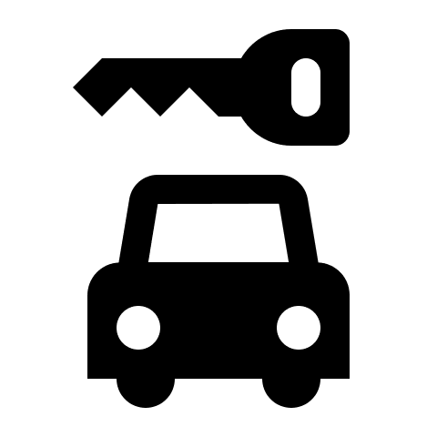 Car Rental Service (Maki) Free Open-Source SVG Icon (Maki)