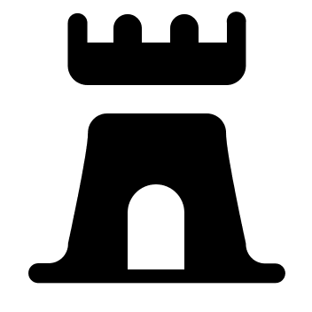 Castle Structure (Maki) Free Open-Source SVG Icon (Maki)