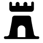 Castle Structure (Maki) Free Open-Source SVG Icon