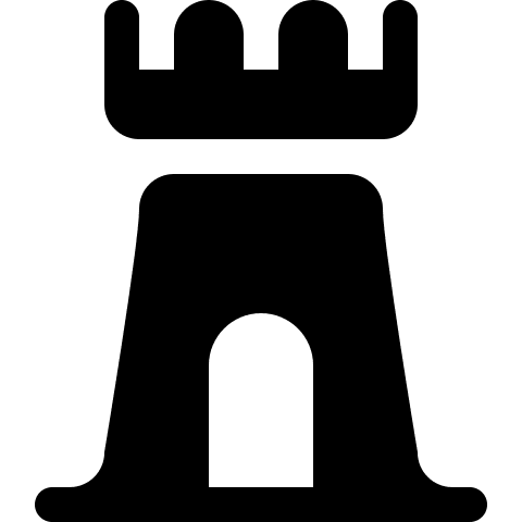 Castle Structure Free Open-Source SVG Icon (Maki)