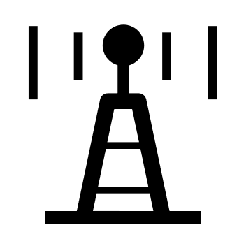 Communications Tower (Maki) Free Open-Source SVG Icon (Maki)