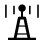 Communications Tower (Maki) Free Open-Source SVG Icon