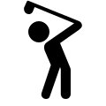 Golf Sport Symbol Free Open-Source SVG Icon