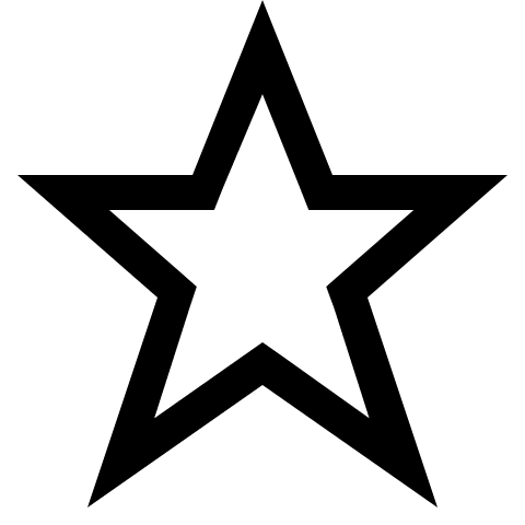 Stroked Star Shape (Maki) Free Open-Source SVG Icon (Maki)