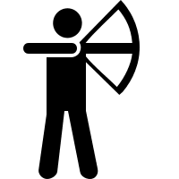 Archery Sport Symbol Free Open-Source SVG Icon