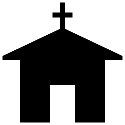 Church Building Free Open-Source SVG Icon (Map Icons)