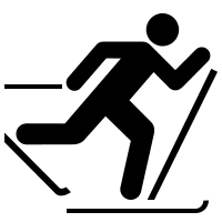 Cross Country Skiing Activity Free Open-Source SVG Icon