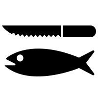 Fish Cleaning Process Free Open-Source SVG Icon