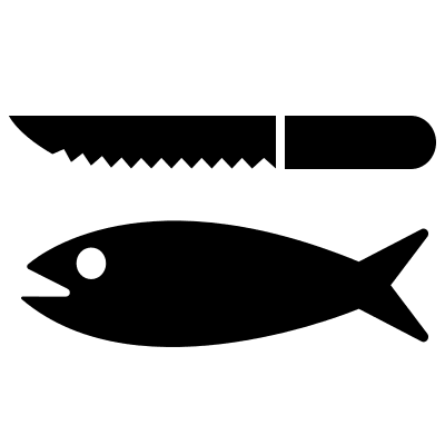 Fish Cleaning Process Free Open-Source SVG Icon (Map Icons)