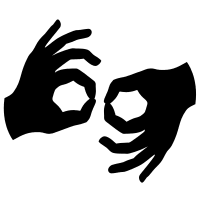 Sign Language Communication Free Open-Source SVG Icon