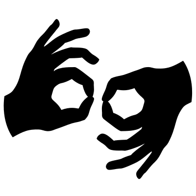 Sign Language Communication Free Open-Source SVG Icon (Map Icons)