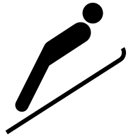 Ski Jumping Sport Free Open-Source SVG Icon