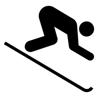 Skiing Activity Free Open-Source SVG Icon