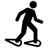 Snow Shoeing Activity Free Open-Source SVG Icon