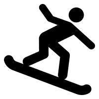 Snowboarding Activity Free Open-Source SVG Icon