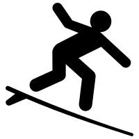 Surfing Activity Free Open-Source SVG Icon