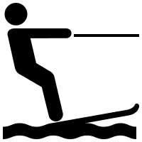 Waterskiing Activity Free Open-Source SVG Icon