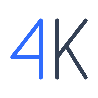 4K Resolution Display Free Open-Source SVG Icon (Marketeq)