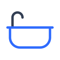 Three Person Bathtub Free Open-Source SVG Icon