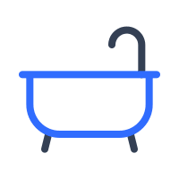 Bathtub Design 8 Free Open-Source SVG Icon