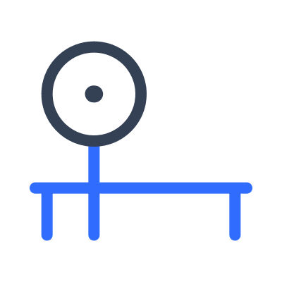 Bench Press Exercise Equipment Free Open-Source SVG Icon (Marketeq)