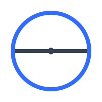 Diameter Circle Free Open-Source SVG Icon