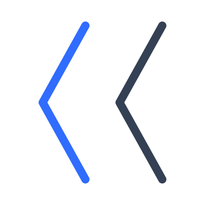 Double Left Arrow Sign Free Open-Source SVG Icon (Marketeq)