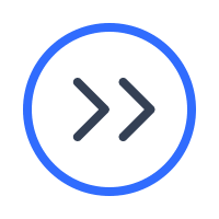 Double Right Arrow Sign in Circle (Marketeq) Free Open-Source SVG Icon