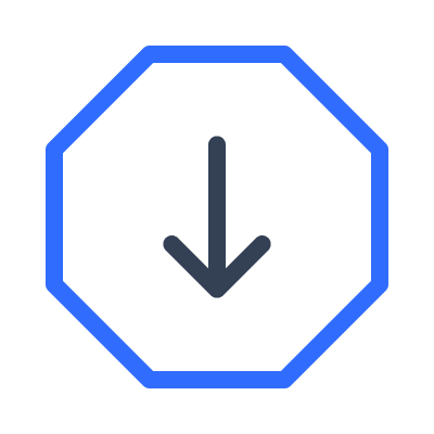 Downward Octagon Shape Free Open-Source SVG Icon (Marketeq)