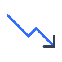 Downward Trend Graph Free Open-Source SVG Icon