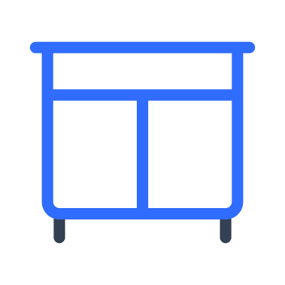 Double Drawer Unit Free Open-Source SVG Icon (Marketeq)