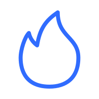 Left-Facing Fire Symbol Free Open-Source SVG Icon