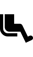 Airline Seat with Extra Legroom Free Open-Source SVG Icon