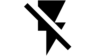 Flash Disabled (Material Design) Free Open-Source SVG Icon (Material Design Iconic Font)