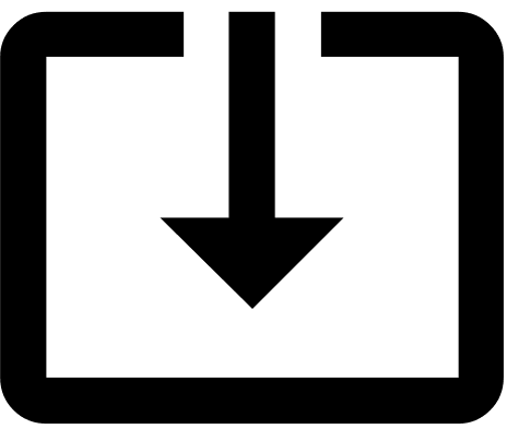 Square Downward Arrow (Material Design) Free Open-Source SVG Icon (Material Design Iconic Font)