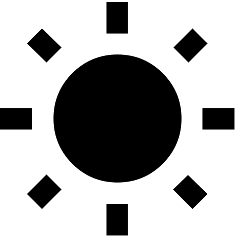 Sun Symbol Free Open-Source SVG Icon (Material Design Iconic Font)