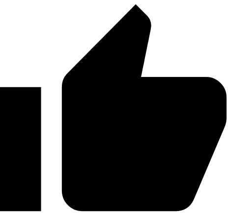 Thumbs Up Gesture Free Open-Source SVG Icon (Material Design Iconic Font)