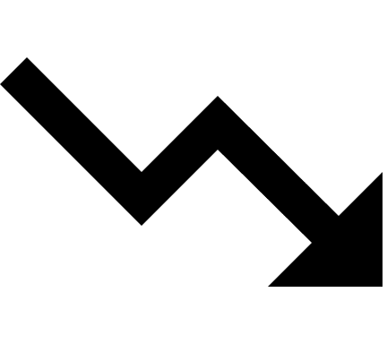 Trending Downward Graph Free Open-Source SVG Icon (Material Design Iconic Font)