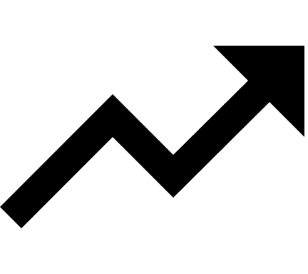 Trending Upward Graph (Material Design) Free Open-Source SVG Icon (Material Design Iconic Font)