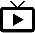 Alternative Play on TV (Material Design) Free Open-Source SVG Icon