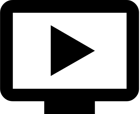 TV Play Button Free Open-Source SVG Icon (Material Design Iconic Font)