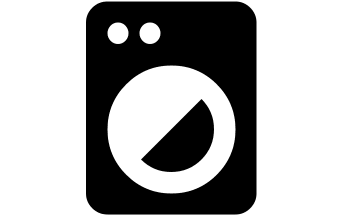 Washing Machine Free Open-Source SVG Icon (Material Design Iconic Font)