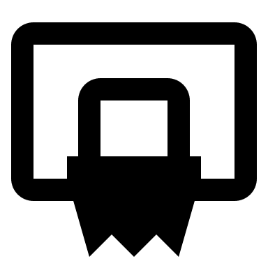 Basketball Hoop (Outline) Free Open-Source SVG Icon (Material Design Icons)