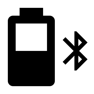 50% Battery with Bluetooth Connection (Material Design) Free Open-Source SVG Icon (Material Design Icons)