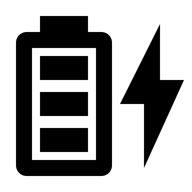 High Battery Charging Status (Material Design) Free Open-Source SVG Icon (Material Design Icons)