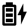 High Battery Charging Status (Material Design) Free Open-Source SVG Icon