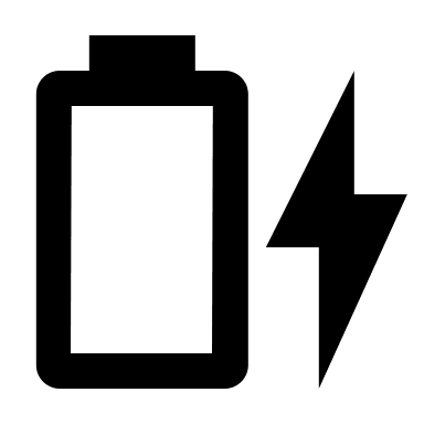 Battery Charging Status (Outline) Free Open-Source SVG Icon (Material Design Icons)