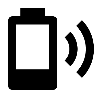 Wireless Battery Charging 20% (Material Design) Free Open-Source SVG Icon (Material Design Icons)