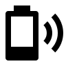 Wireless Battery Charging 20% (Material Design) Free Open-Source SVG Icon