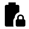 Battery Lock Security Feature Free Open-Source SVG Icon